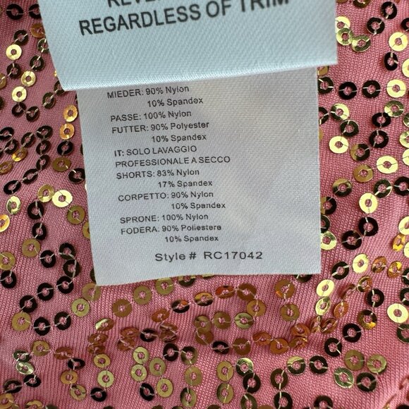 Revolution Dance Costume CORAL Sequins XL Child Solo Lyrical Figure Ice Skate - Picture 12 of 15